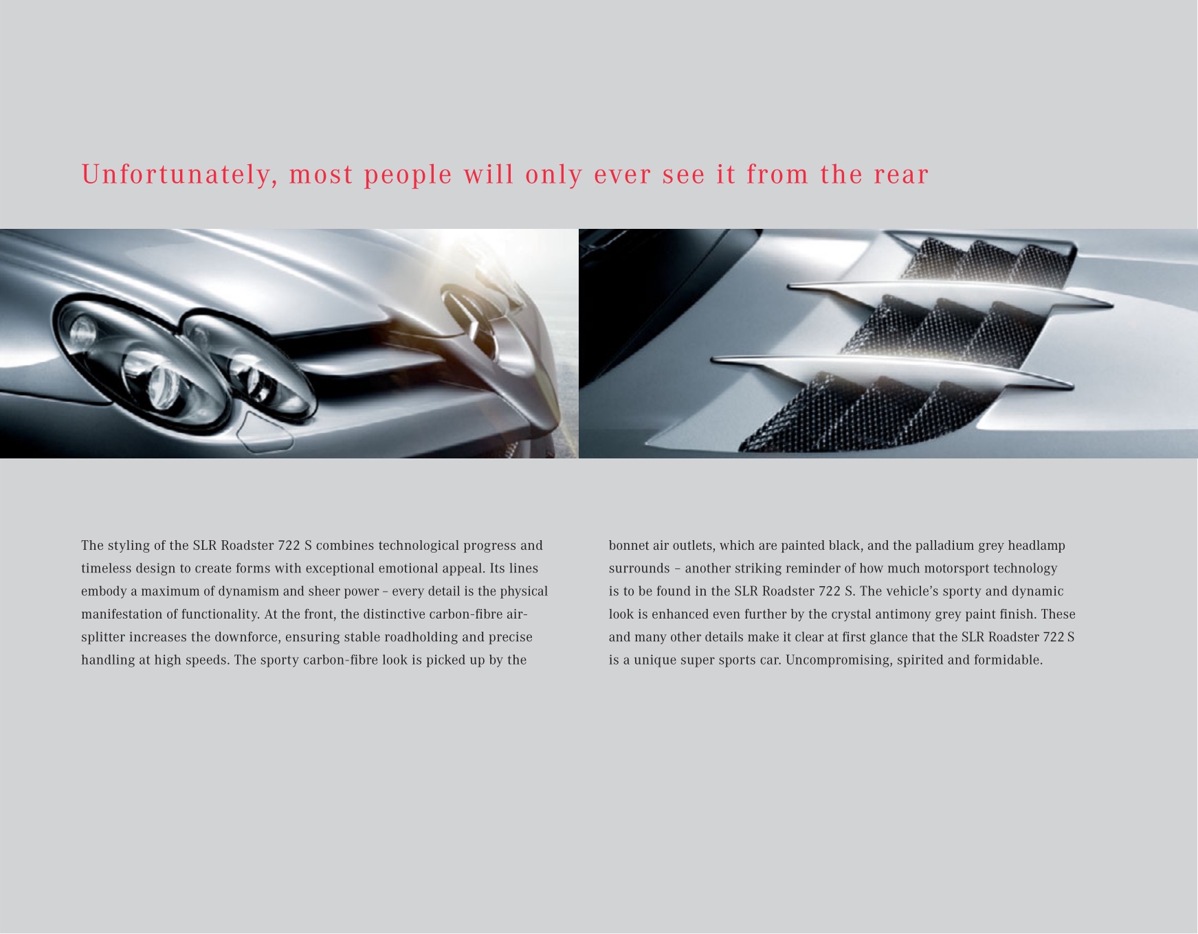 2009 Mercedes-Benz SLR 722S Brochure Page 7